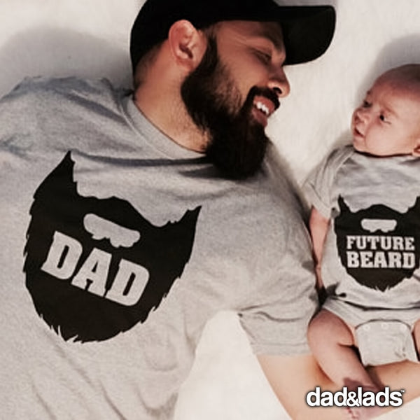 Dad Beard and Future Beard Matching Shirts for Father and Son - Dad and Lads