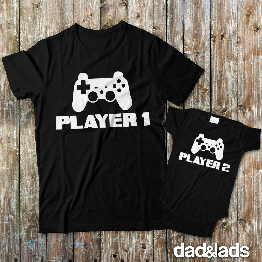 Player 1 & Player 2 Matching Set - Dad and Lads