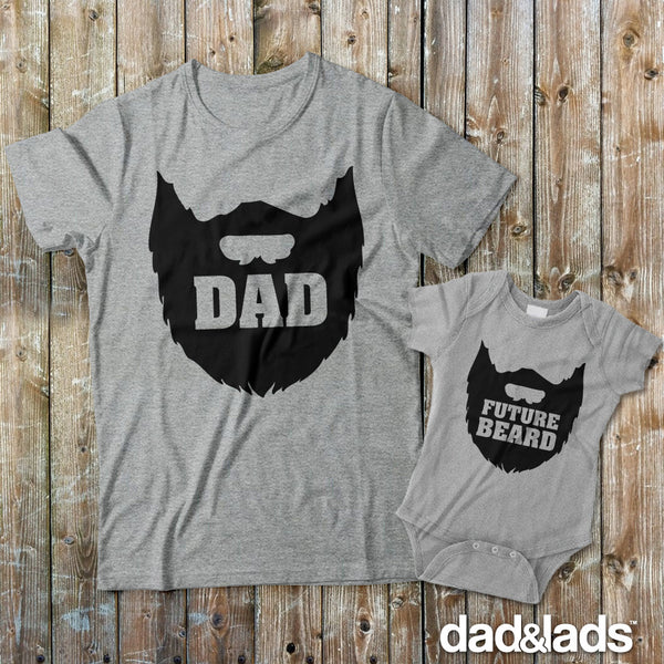 Dad Beard and Future Beard Matching Shirts for Father and Son - Dad and Lads