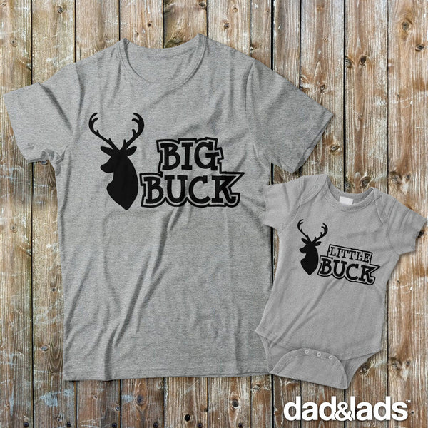 Big Buck and Little Buck Shirts Matching Father Son Shirts from Dad and Lads - Dad and Lads