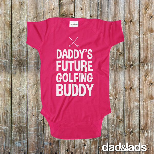 Daddy's Future Golfing Buddy Baby Onesie - Dad and Lads