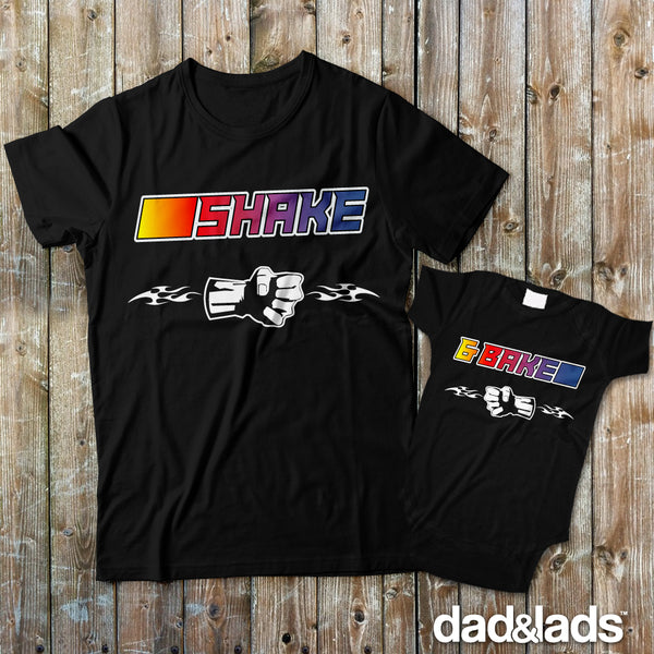 Shake and Bake Matching Father Son Shirts for Dad and Baby - Dad and Lads