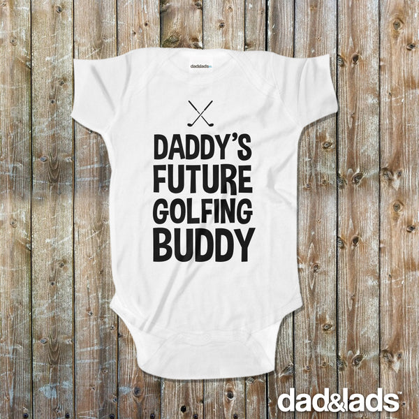 Daddy's Future Golfing Buddy Baby Onesie - Dad and Lads